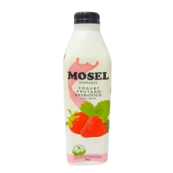 Yogurt Probiotico Fresa Mosel 1Lt